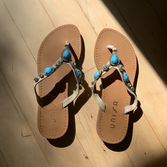 Unisa Rhinestone Sandals - Picture 2 of 5
